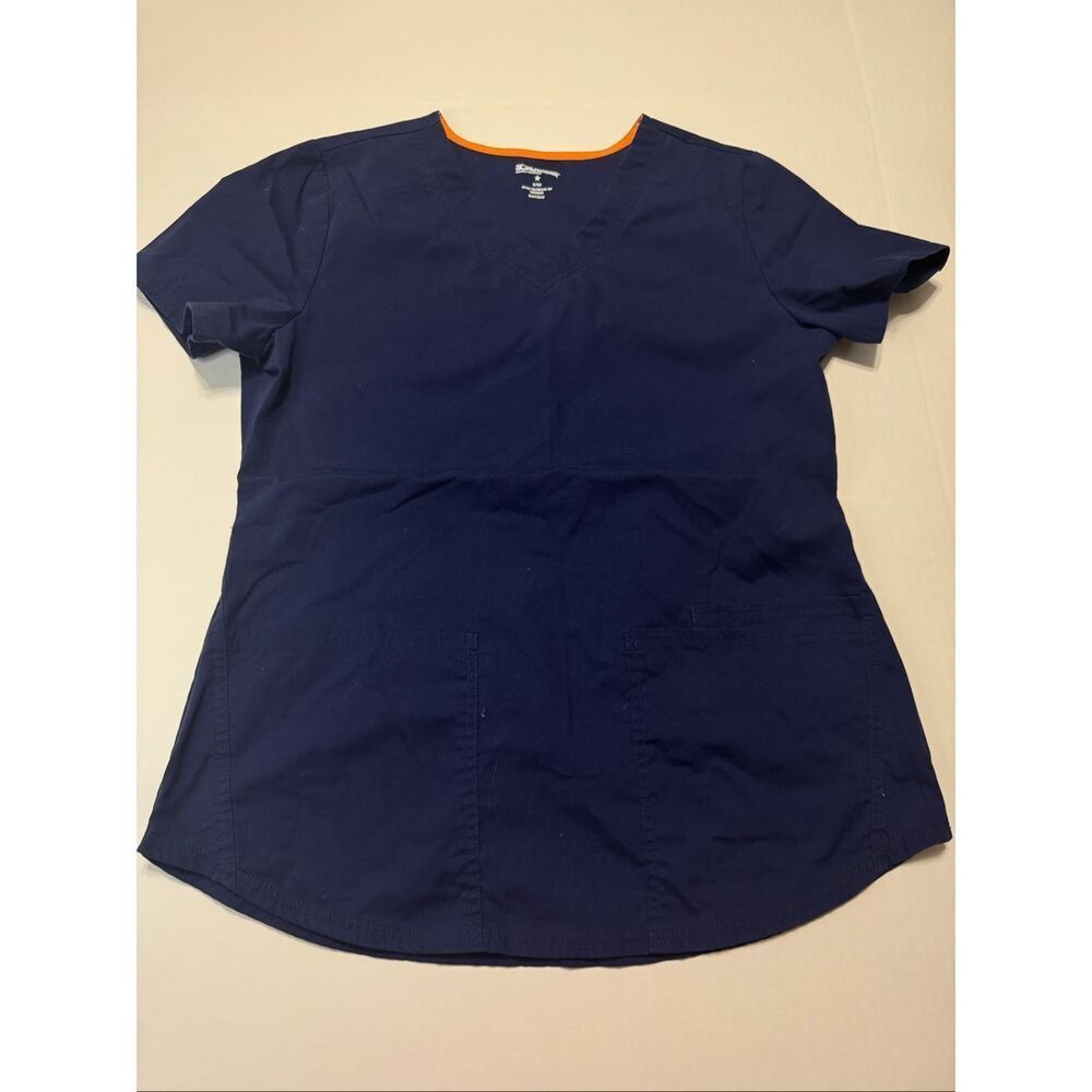 Scrubstar Indigo Short Sleeve Scrub Top Size Small